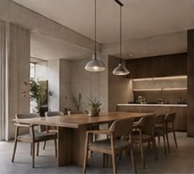 Interiores cálidos y funcionales